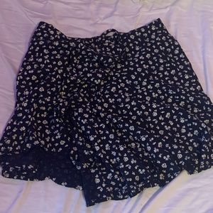 Brandy Melville Navy Blue Genevieve Skirt